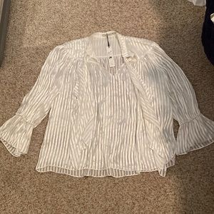 Alice & Olivia silk-blend blouse